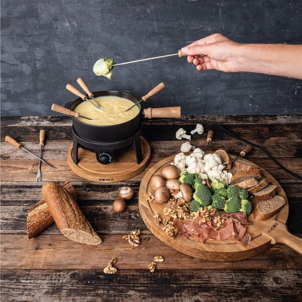 Boska Service à Fondue Électrique Pro - Prime Fondue - Appareil a fondue électrique - Pour fondue savoyarde, fromage fondue, appareil a fondue, fondue chinoise, fondue bourguignonne - 2,2L