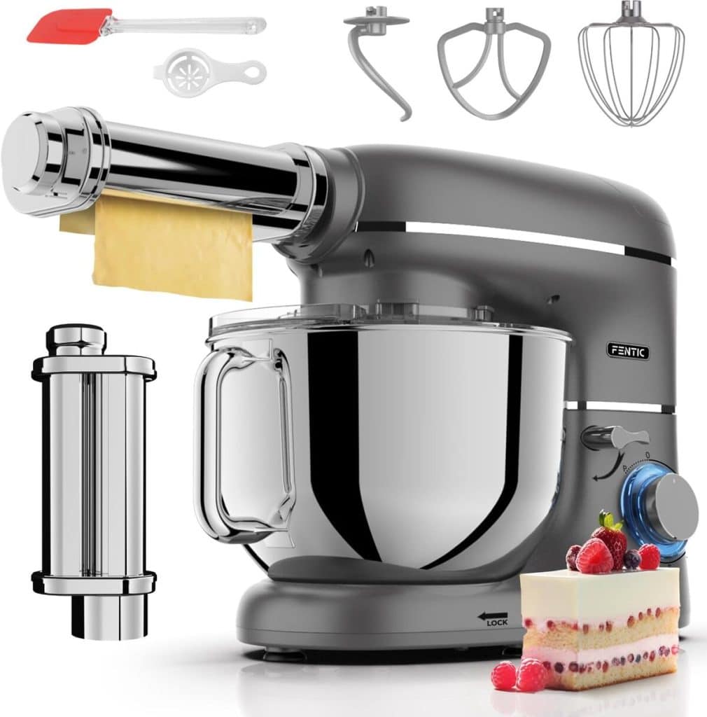 Test du robot pâtissier Fentic : puissance 2000W et machine à pâtes intégrée