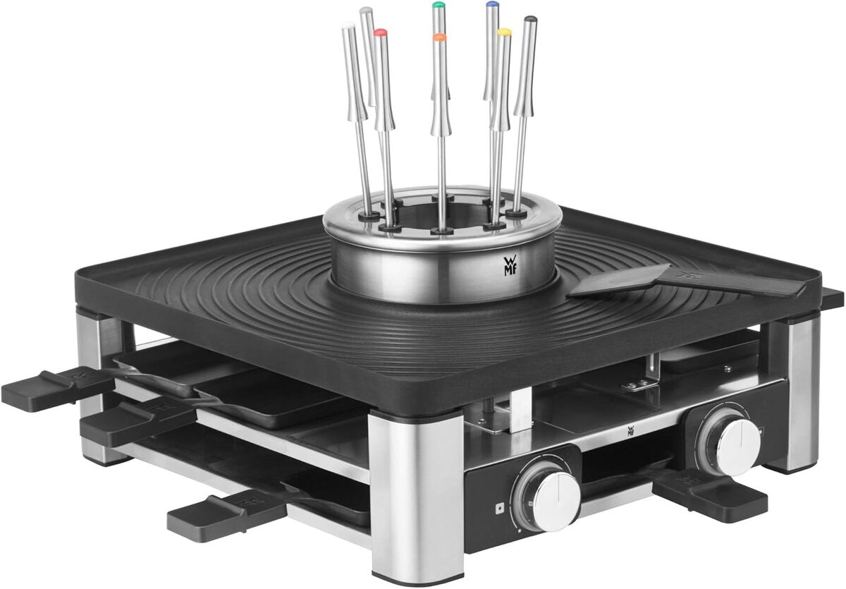 Test du WMF Lumero 3-en-1 : raclette, fondue et grill