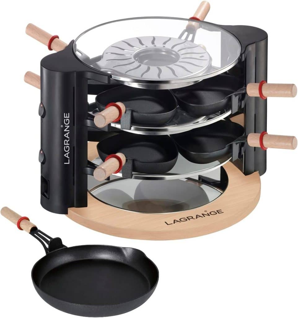 Test : lagrange Raclette Evolution 8 personnes, 2 niveaux de cuisson