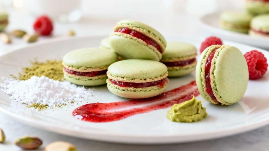 Recette de macarons pistache et framboise, la douceur festive à croquer sans modération