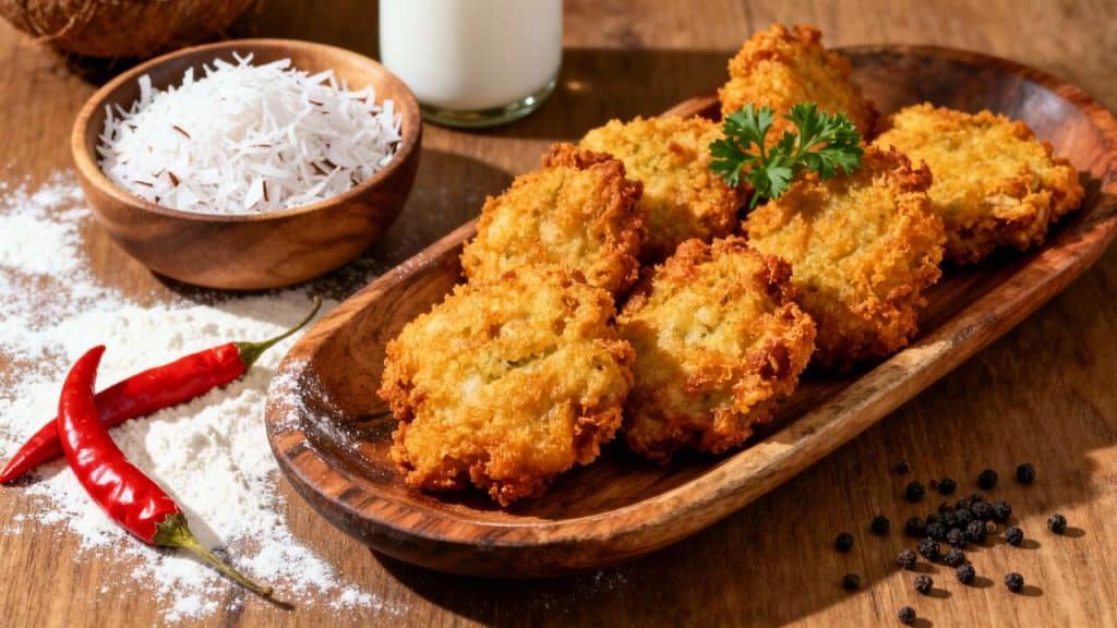 Accras de poulet à la noix de coco : recette économique et savoureuse