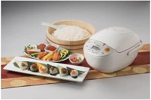 Zojirushi NL-AAC10 Micom Cuiseur à riz (non cuit) et réchauffeur, 5,5 tasses/1,0 l, 1,0 l, beige