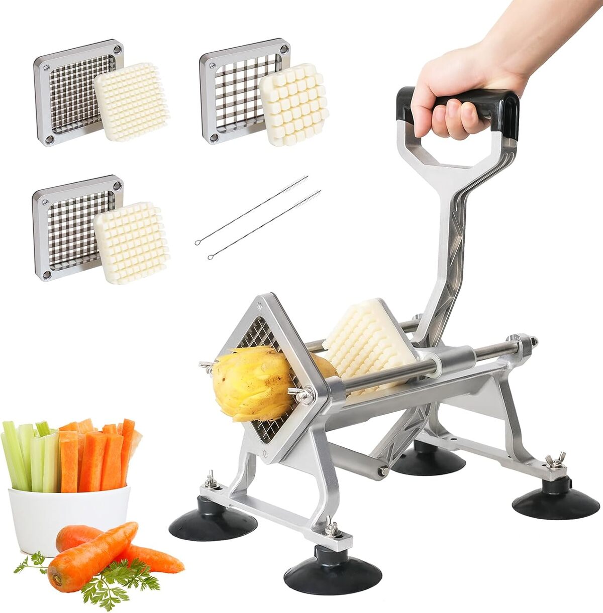 Test : anatole coupe-frites professionnel et ses lames en acier inoxydable