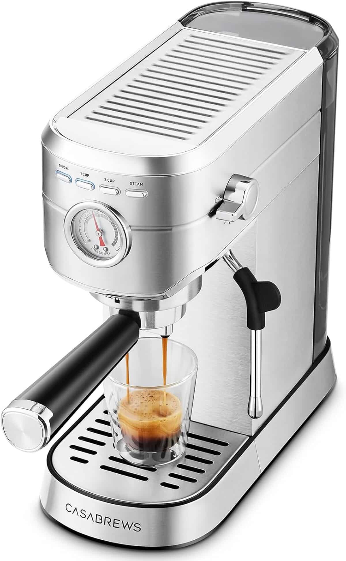 Test : cafetière expresso Casabrews 20 bars avec mousseur lait
