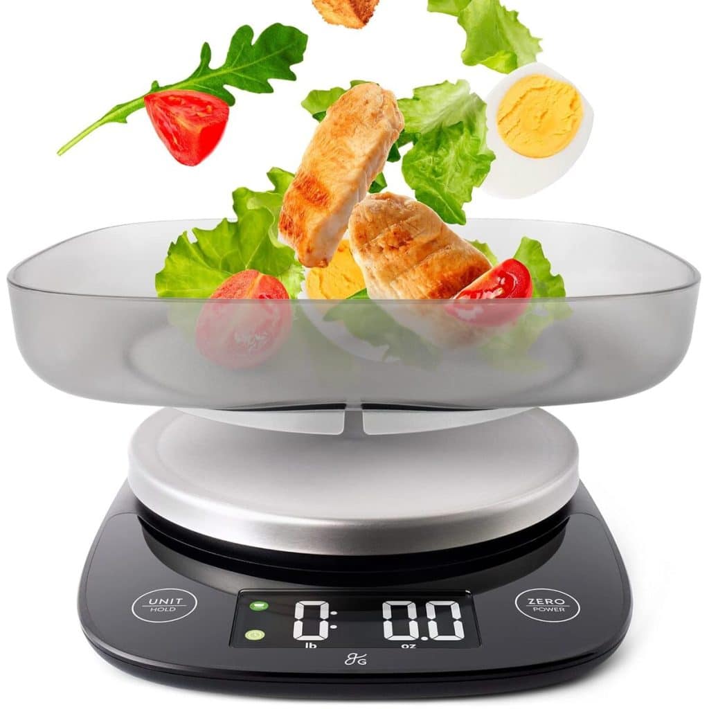 Test de la balance alimentaire Greater Goods acier inoxydable, capacité 5 kg