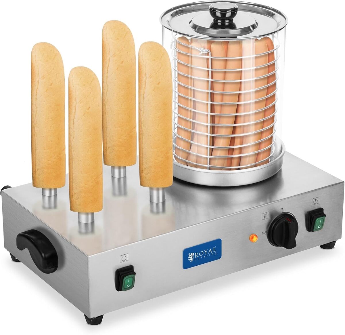 Test de la machine à hot dog RCHW 2300 de Royal Catering