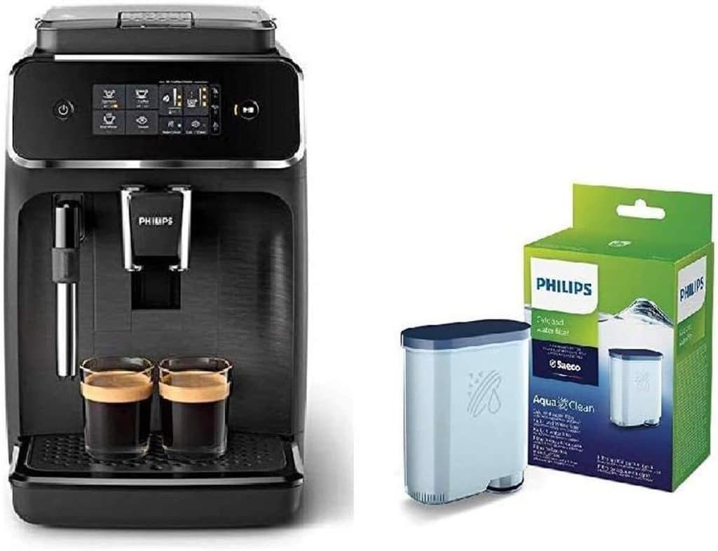 Test de la machine espresso Philips EP2220/10 : mousseur à lait et filtre inclus