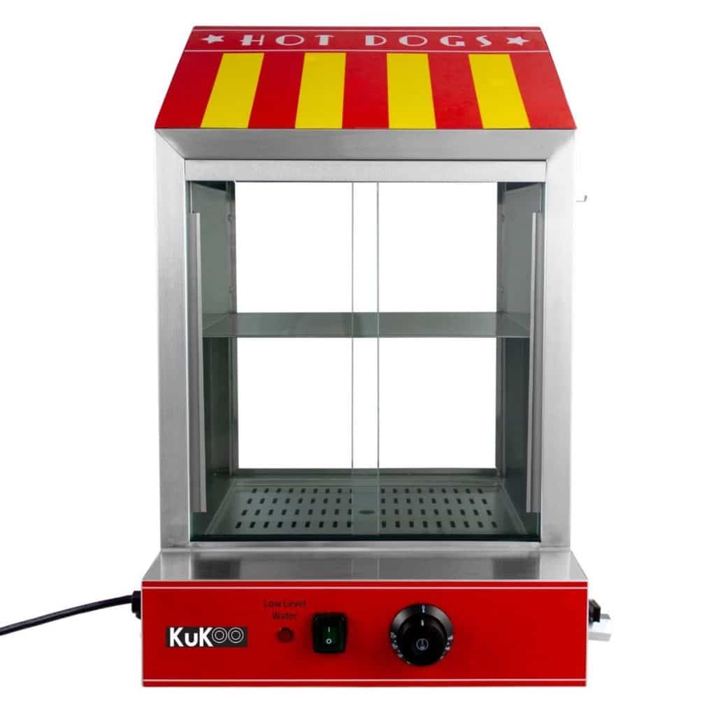 Test du cuiseur vapeur commercial pour hot dog 2000W en acier inoxydable