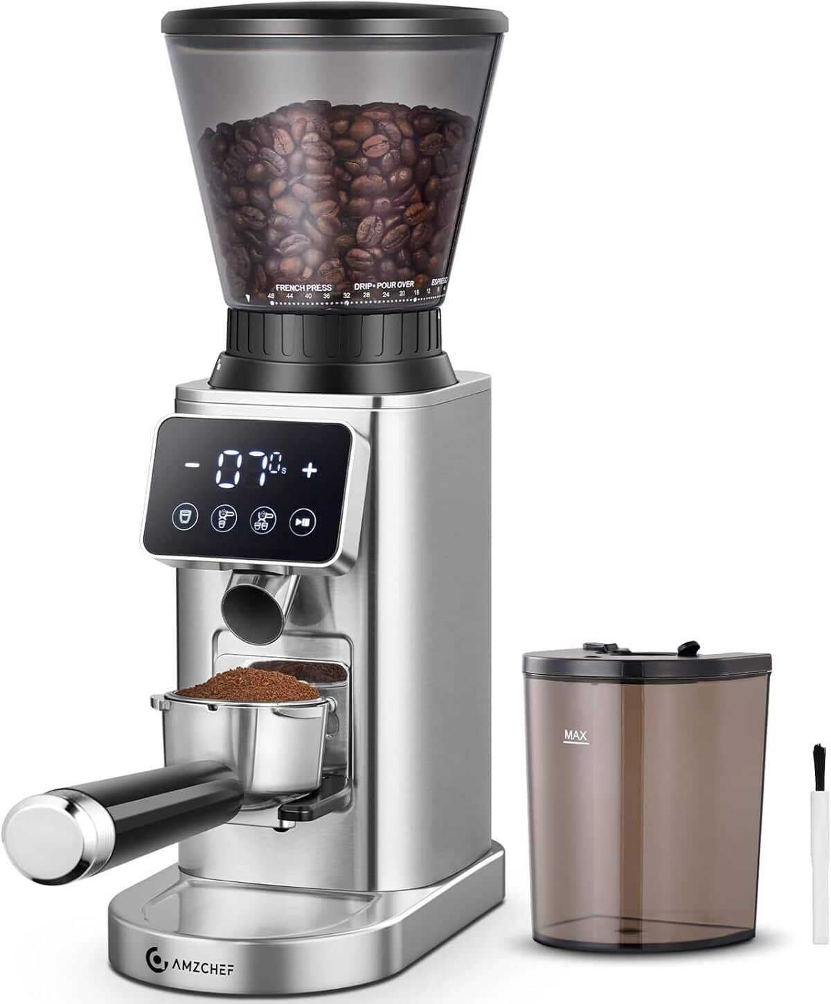Test du moulin à café électrique AMZCHEF : précision et polyvalence