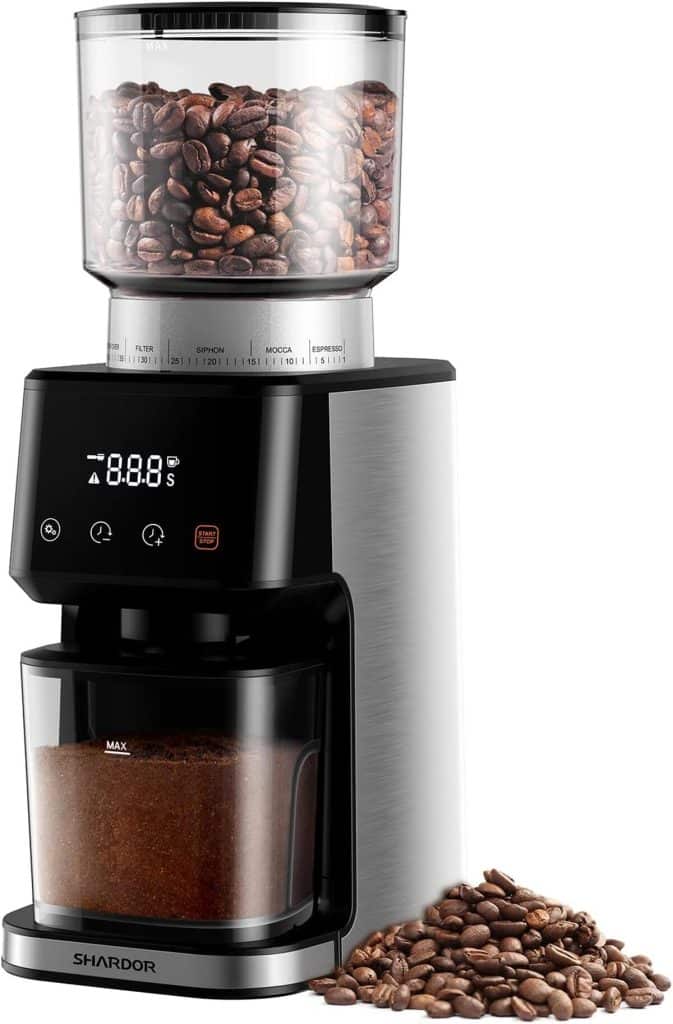 Test du moulin à café électrique Shardor : 51 réglages pour une mouture parfaite