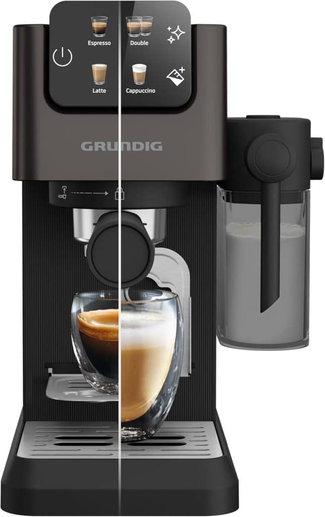 Test Grundig KSM 5330 : machine à café 1628 W avec réservoir à lait
