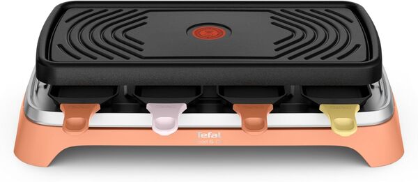 Tefal Food & Co, Raclette multifonctions intérieur et extérieur, Cuissons polyvalentes, Tapas, Snack, Raclette, Poêlons classiques et XL, 8 personnes, RE650J10