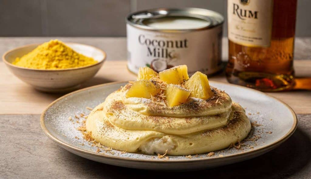 Recette : sabayon Ananas Coco à Petit Prix