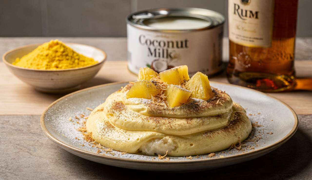 Recette : sabayon Ananas Coco à Petit Prix