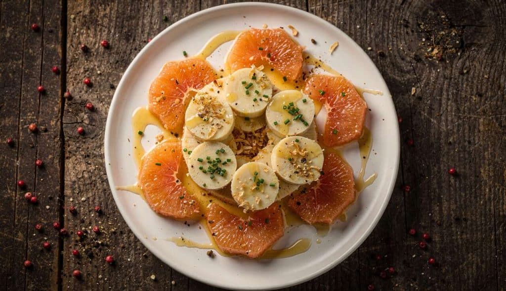Salade de coeurs de palmier au pamplemousse : une recette économique et rafraîchissante