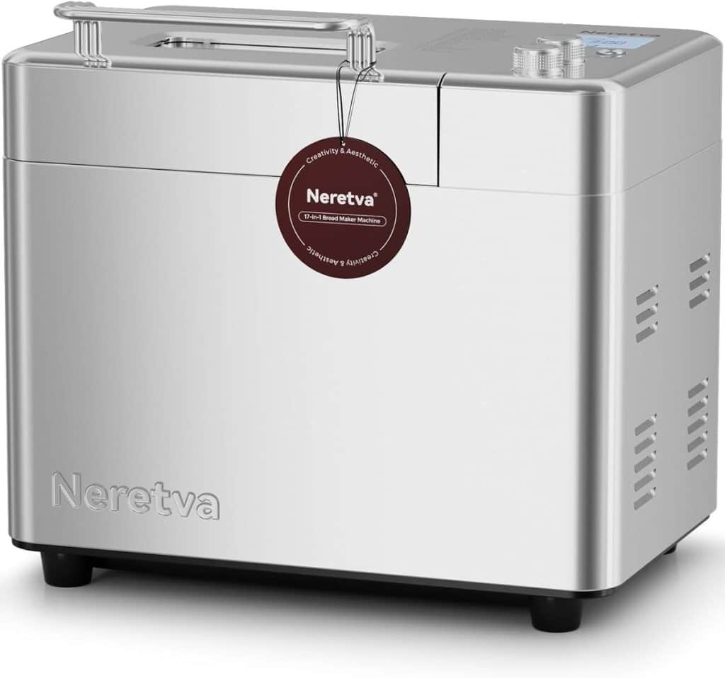 Test de la neretva machine à pain en acier inoxydable, 17 programmes