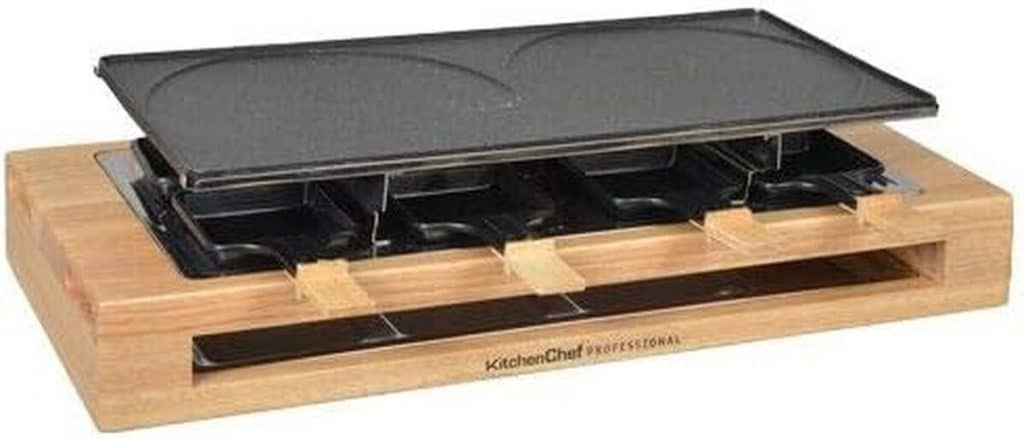 Test de l'appareil raclette Kitchen chef kcwood8maxi 1500w