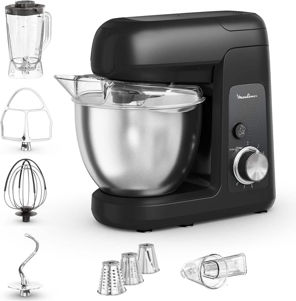 Test du robot pâtissier Moulinex Bake Partner QA522810 : puissance 1100 W et polyvalence