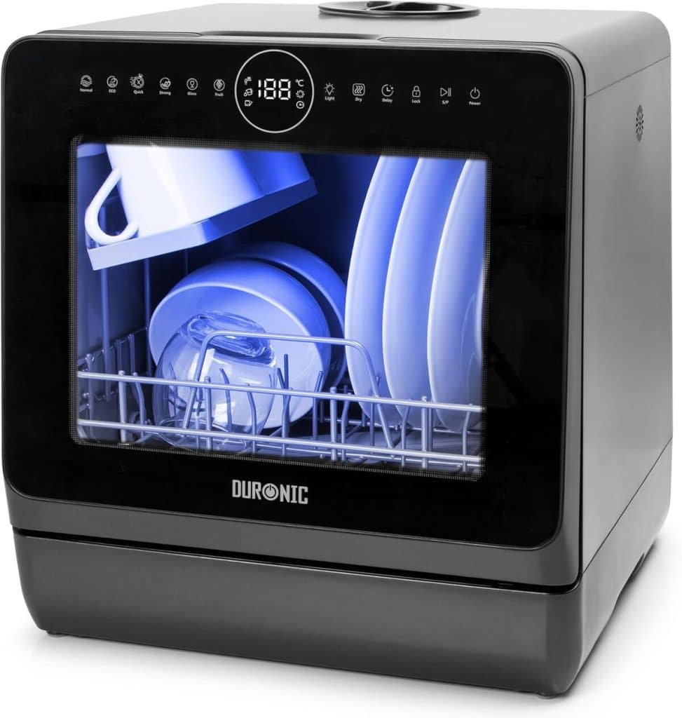 Test : duronic DW5 BK, le lave-vaisselle compact 950W pour petits espaces