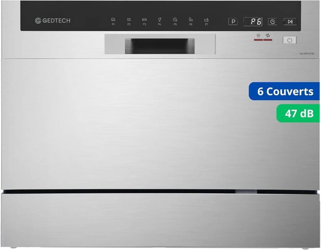 Test : lave-vaisselle Gedtech GLV6T47SL, compact et performant