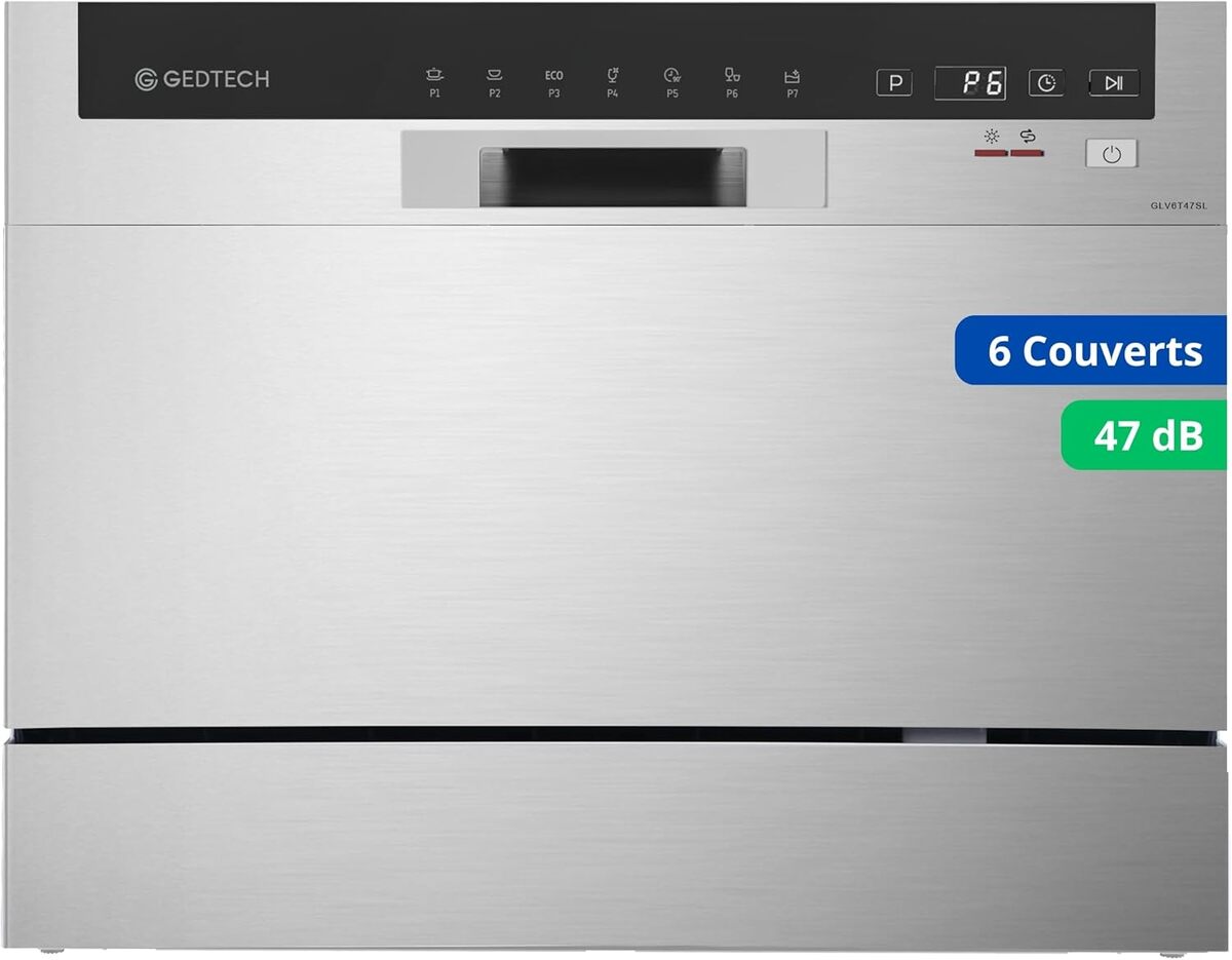 Test : lave-vaisselle Gedtech GLV6T47SL, compact et performant
