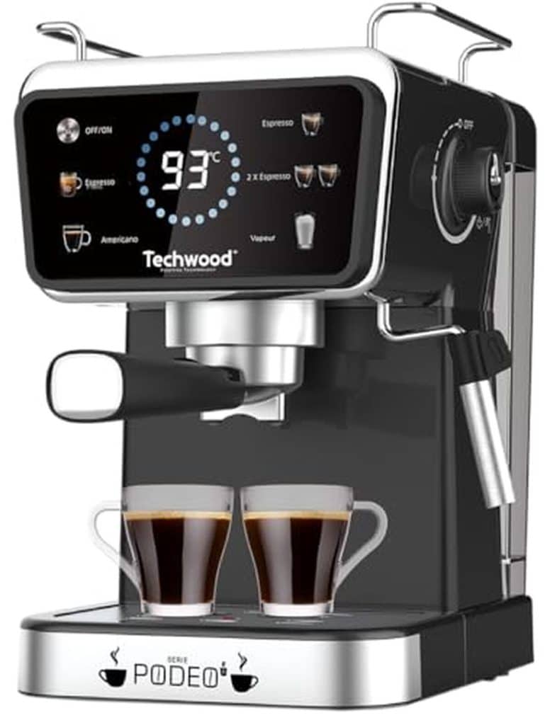Test : machine expresso Techwood TCA-1386EXN, noir