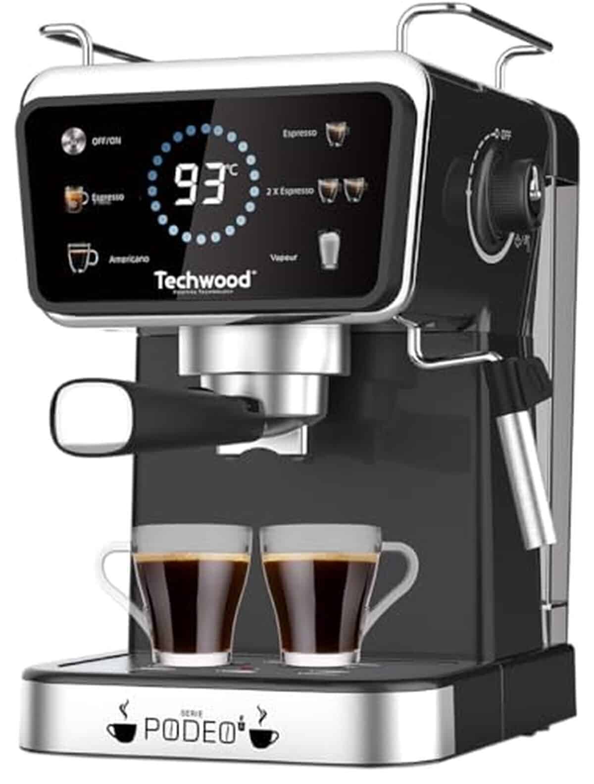 Test : machine expresso Techwood TCA-1386EXN, noir