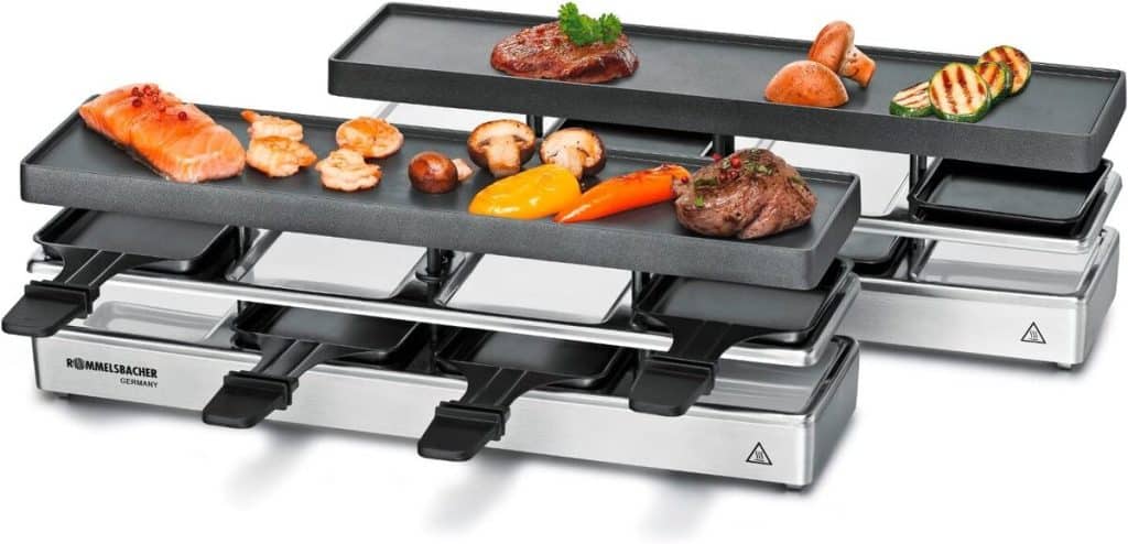 Test : raclette Rommelsbacher RC 1600 pour 8 personnes