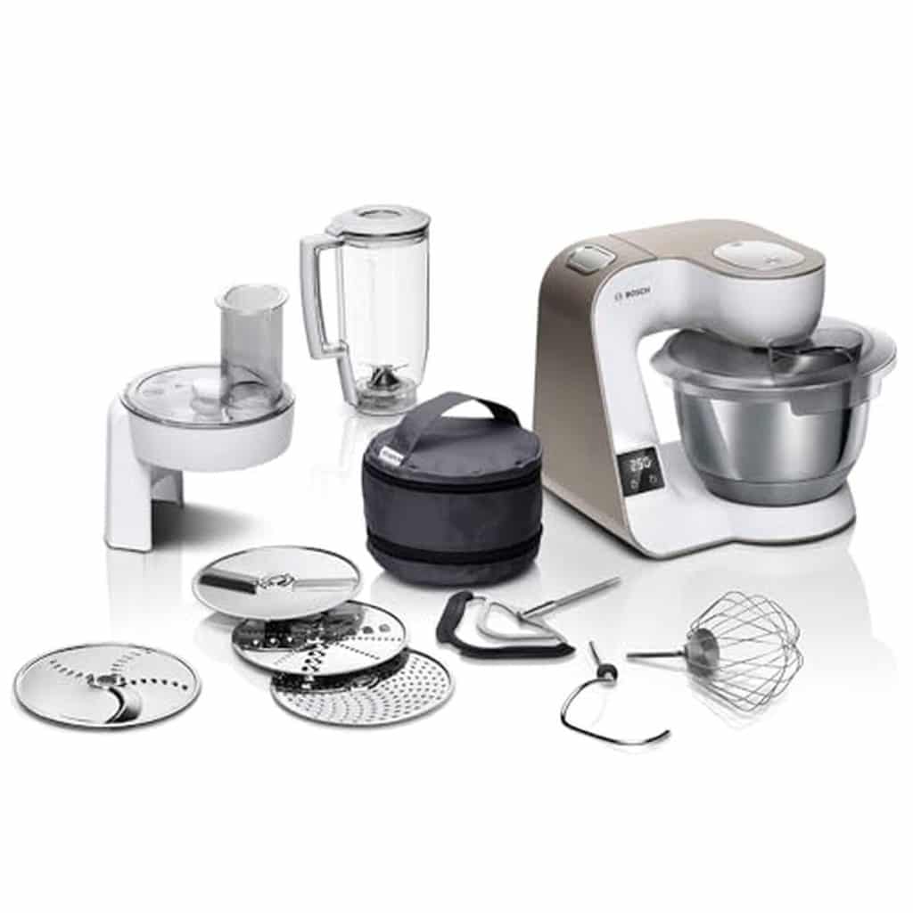Test : robot pâtissier Bosch MUM5XW20, puissance et polyvalence