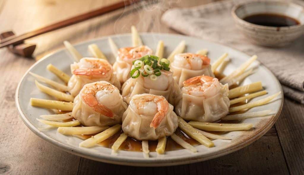 Boulettes de crevettes et Saint-Jacques à la vapeur : recette abordable