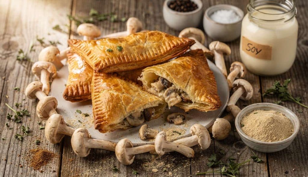 Petits chaussons aux champignons : recette économique et savoureuse