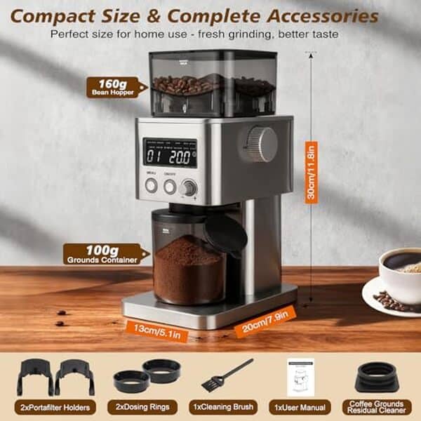 Découvrez notre avis complet sur le moulin à café électrique Homtone. Profitez d'une mouture précise avec 31 options pour l'arôme parfait. Améliorez votre expérience café avec Homtone.