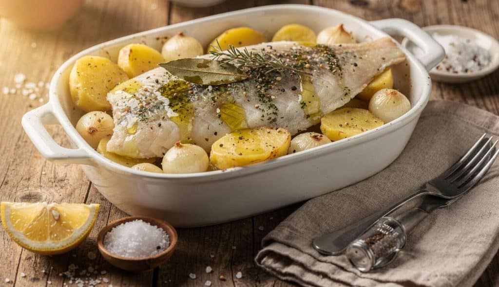 Darnes de colin aux pommes de terre : recette économique et facile