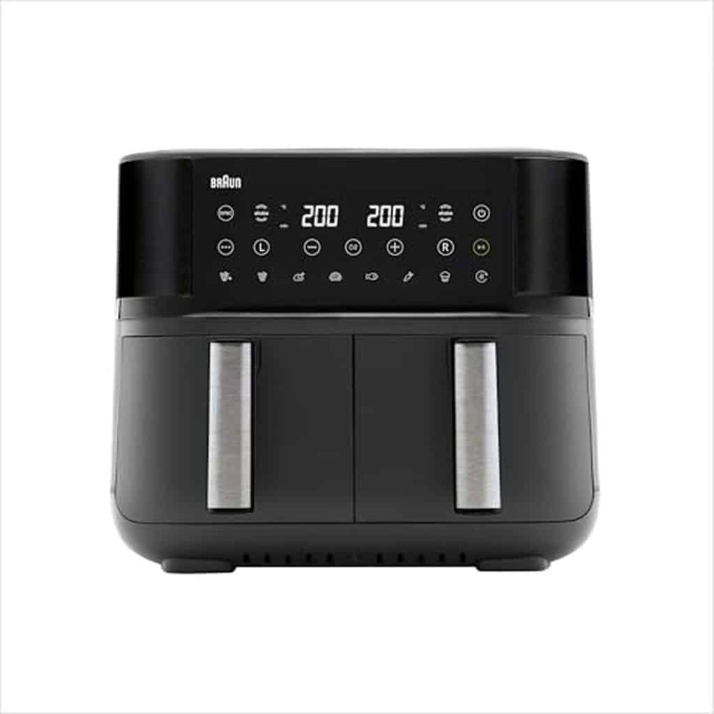 Test : braun TwinCook 3 TD3030IBK, l'airfryer 8L double bacs parfait