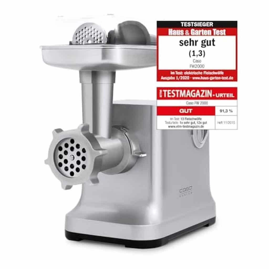 Test : hachoir Caso FW2000, puissance et polyvalence