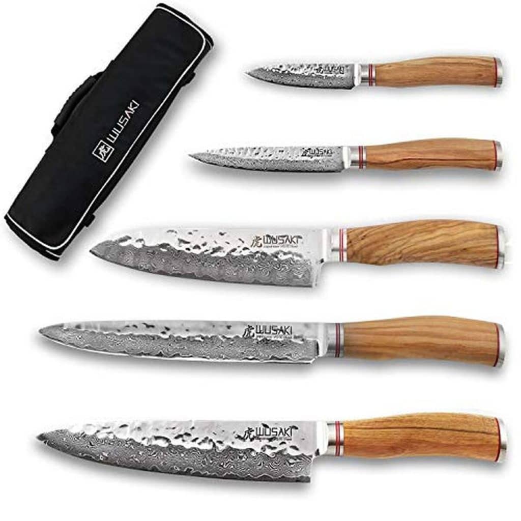 Test Wusaki Damas 10Cr : mallette de 5 couteaux de cuisine