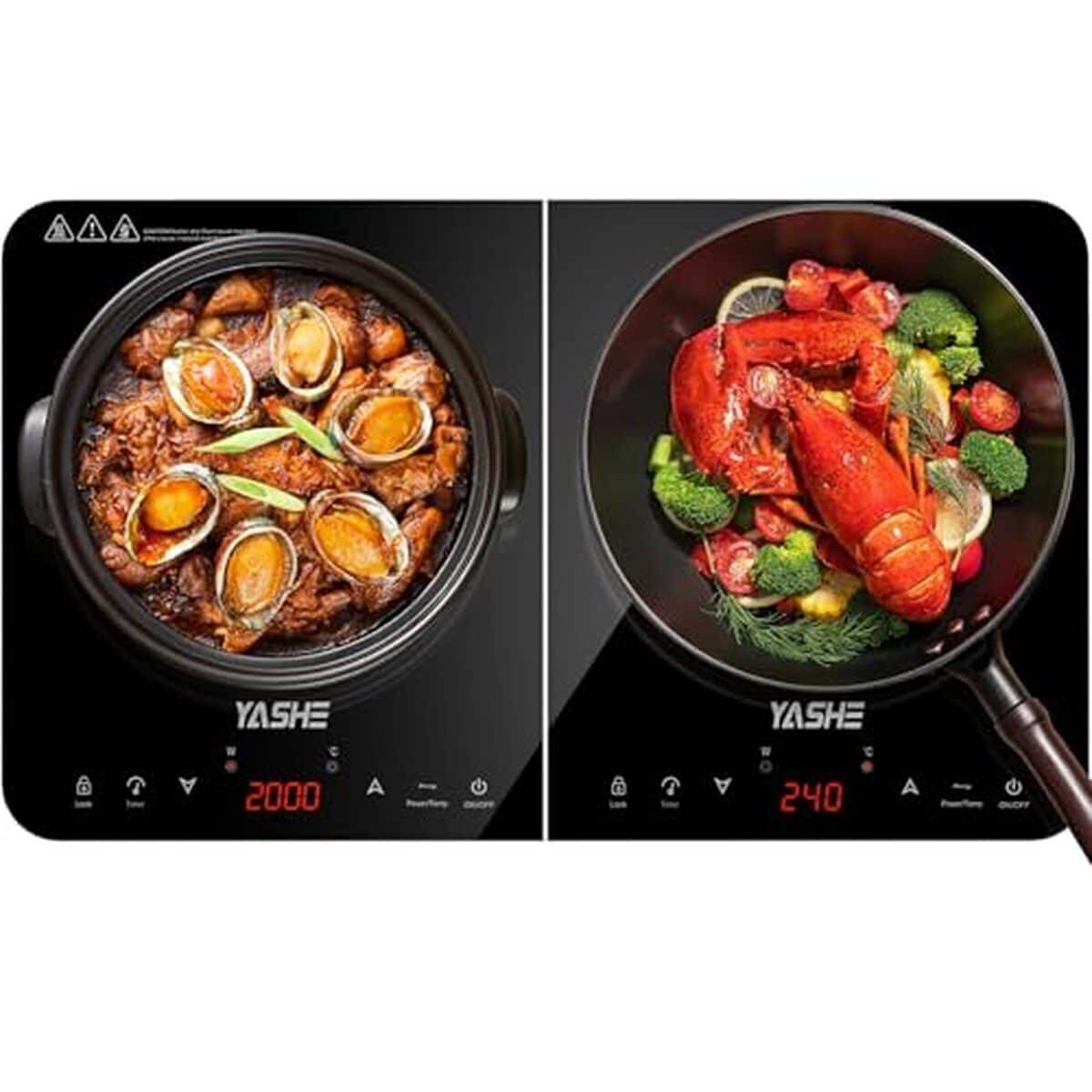 Test YASHE plaque de cuisson double induction 3500 W