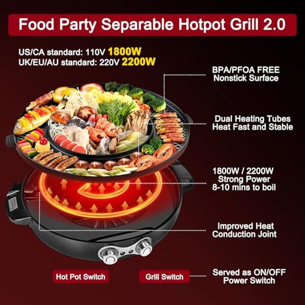 Découvrez notre évaluation détaillée du Food Party hot pot électrique 2 en 1. Performances, fonctionnalités et avis des utilisateurs pour un choix éclairé.