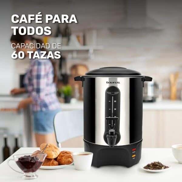 Découvrez la cafetière Taurus Coffee Station 60 : une percolation exceptionnelle pour préparer jusqu'à 60 tasses de café savoureux chaque matin. Profitez d'un café parfait avec facilité et efficacité.