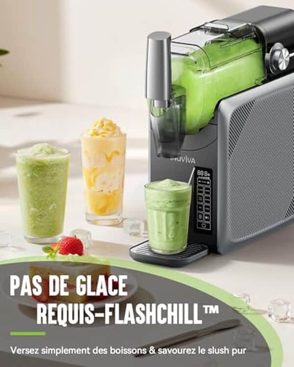  Découvrez le test complet de la machine à slush Inoviva S1.2 : fonctionnalités uniques, 5 programmes et 2L de plaisirs glacés garantis pour des moments rafraîchissants