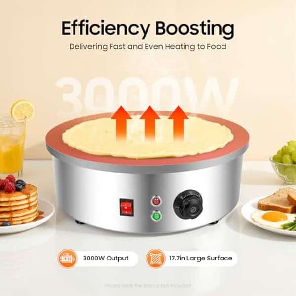 Découvrez notre test complet de la crêpière électrique TaNeHaKi en acier inoxydable 2800W et trouvez le modèle idéal pour des crêpes parfaites à chaque utilisation