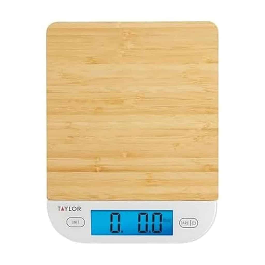 Test : balance de cuisine Taylor en bambou 6, 8 kg