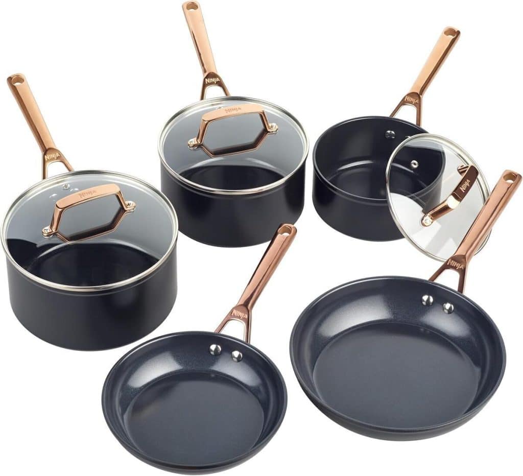 Test : batterie de cuisine Ninja extended life en céramique, 5 pièces anti-adhésives