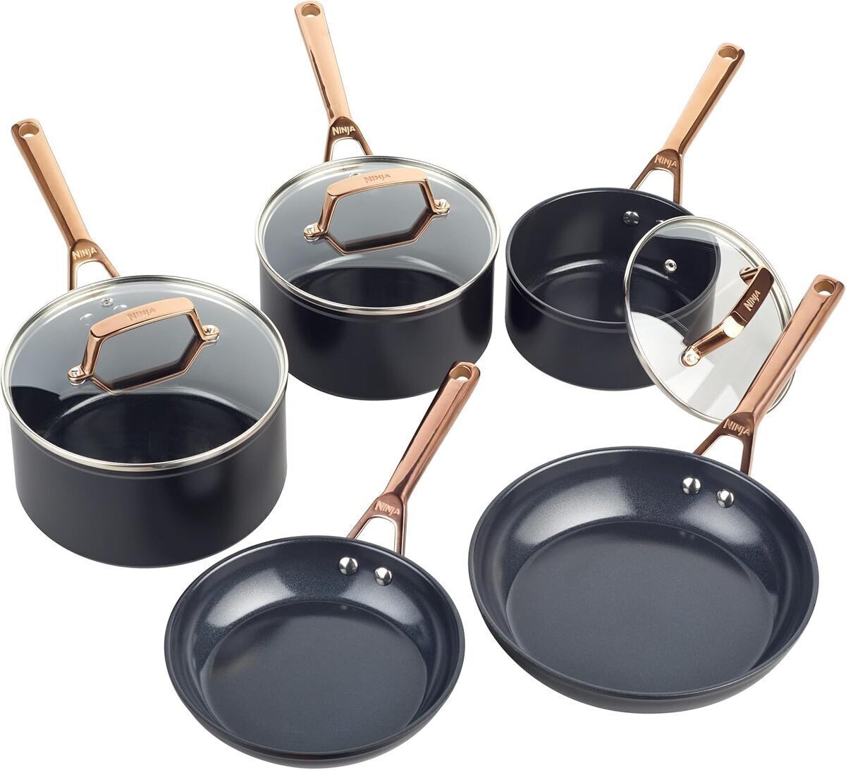 Test : batterie de cuisine Ninja extended life en céramique, 5 pièces anti-adhésives
