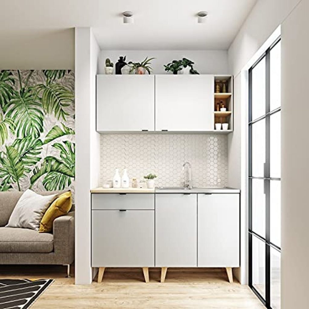 Test cuisine complète LYKKA 140 cm style scandinave