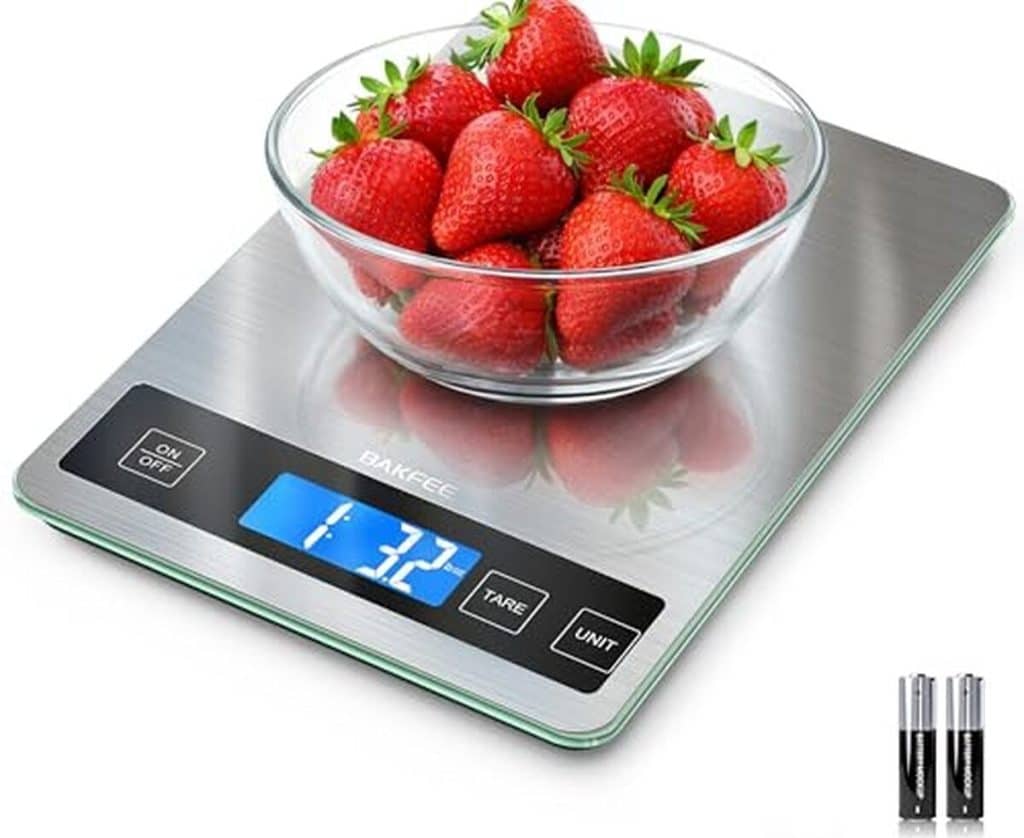 Test de la balance de cuisine BAKFEE 15 kg : précision et design
