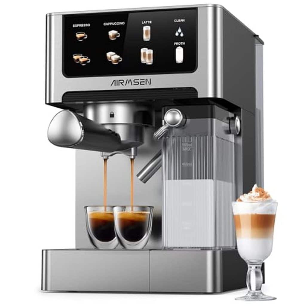 Test de la machine à espresso Airmsen 20 bar : efficacité et style