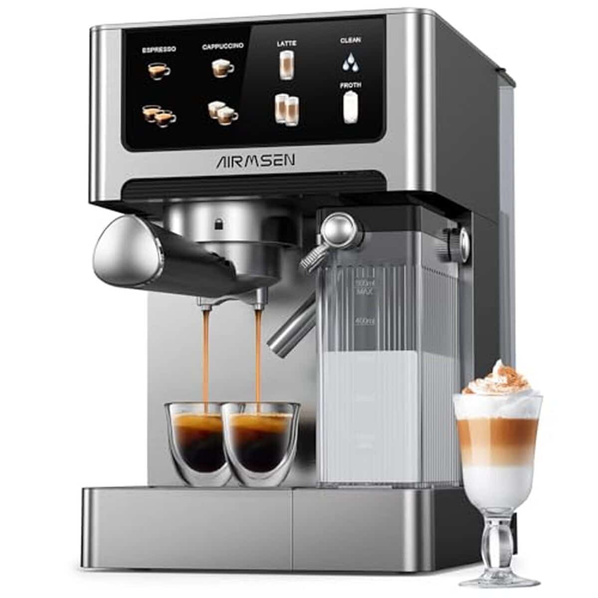 Test de la machine à espresso Airmsen 20 bar : efficacité et style