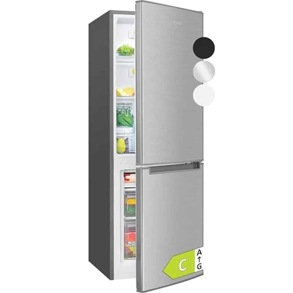 Test : réfrigérateur-congélateur Bomann KG7359 inox, compact et économique